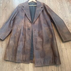 Prada leather coat